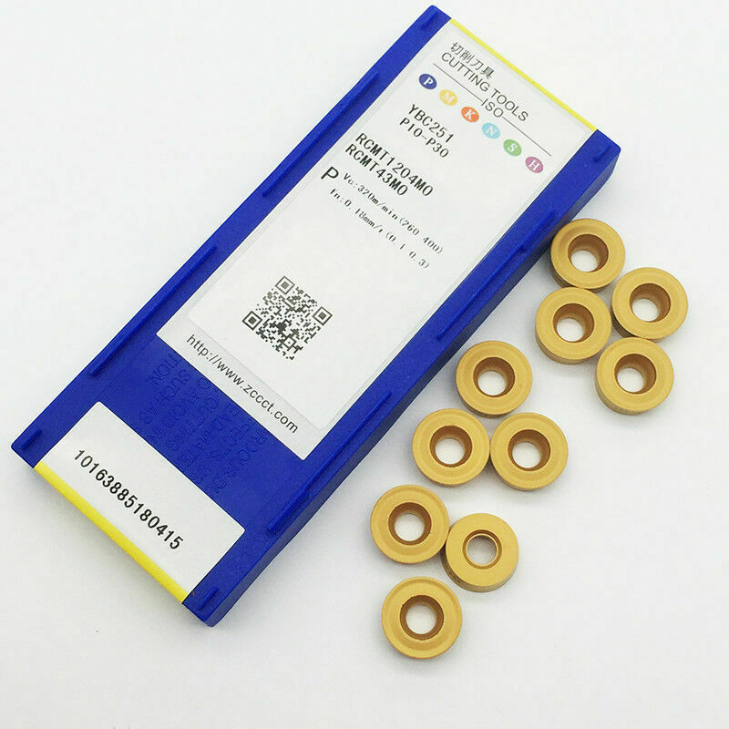 RCMT1204MO R6 Indexable CNC carbide Milling inserts for steel RCMT12
