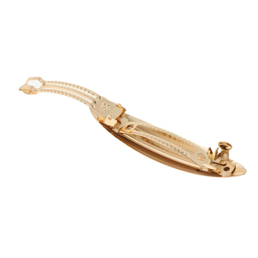 2pcs Novelty Large Rectangle French Hair Barrette Hairpins Automatic Spring Leaf