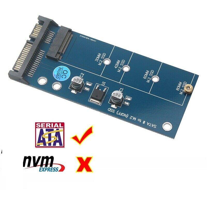 SATA to M2 NGFF SSD Converter Adapter Card M.2 to SATA 3 III Connector
