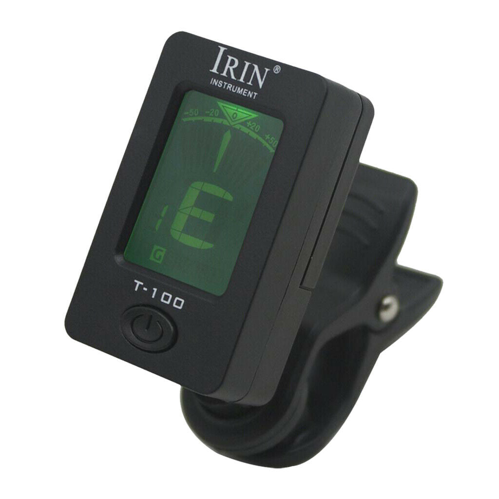 T-100 LCD Clip on Tuner Electric Acoustic Guitar Bass Violin,Ukulele