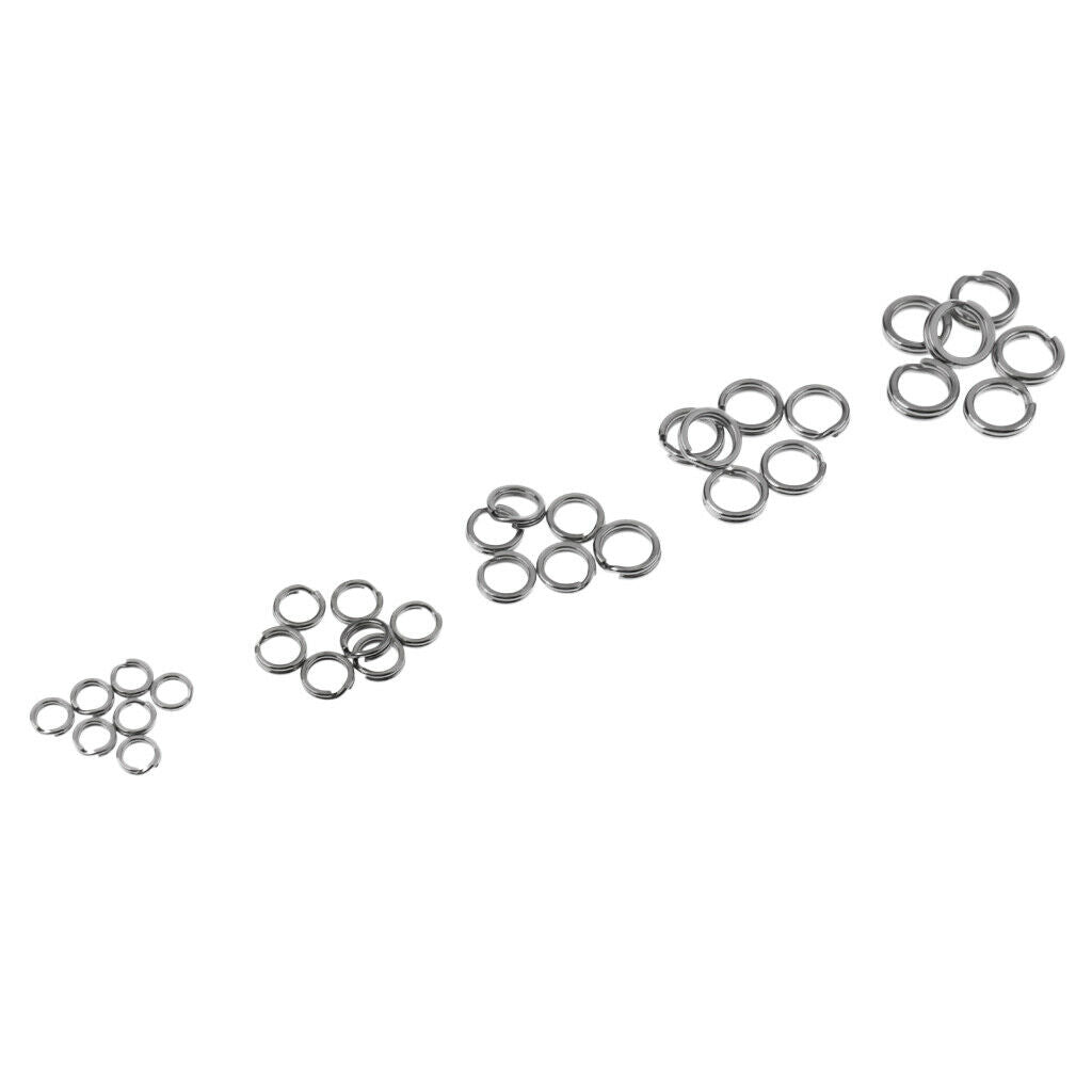 200Pcs Stainless Steel Fishing Lures Split