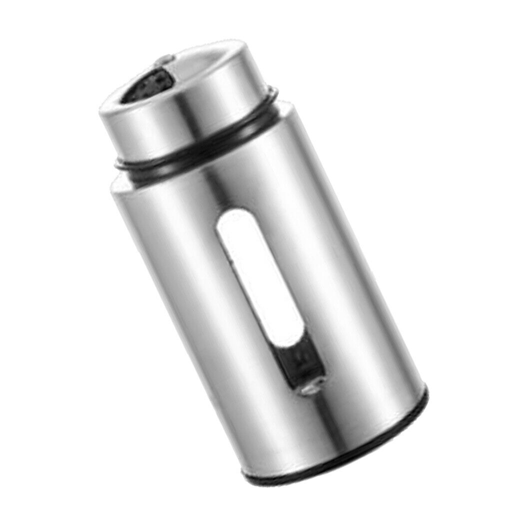 Portable Stainless Steel Spice Shaker Seasoning Dispenser Rotating Lids Jars