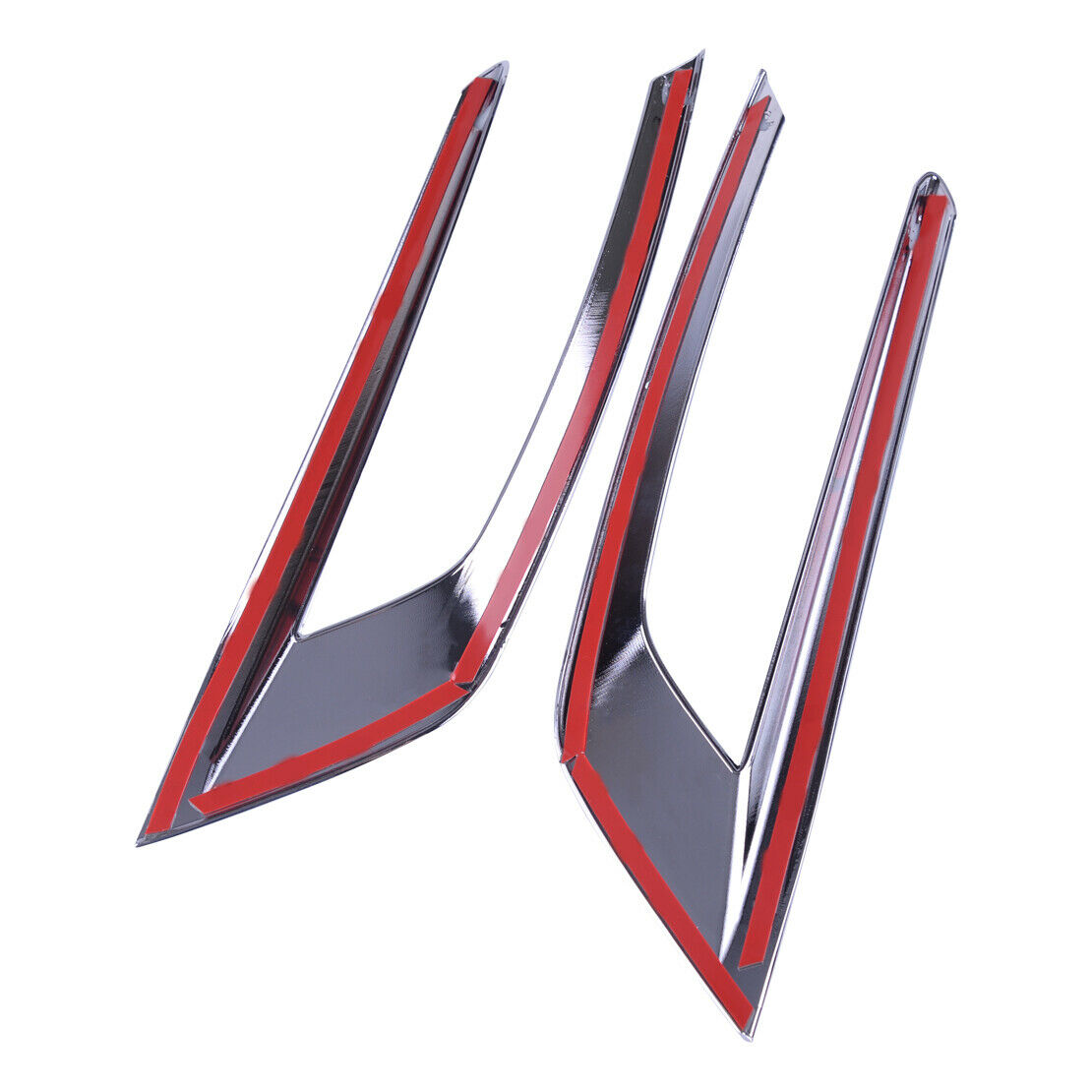 2x Chrome Front Bumper Fog Tail Light Cover Trim Fit for Volvo XC60 2018 Atn