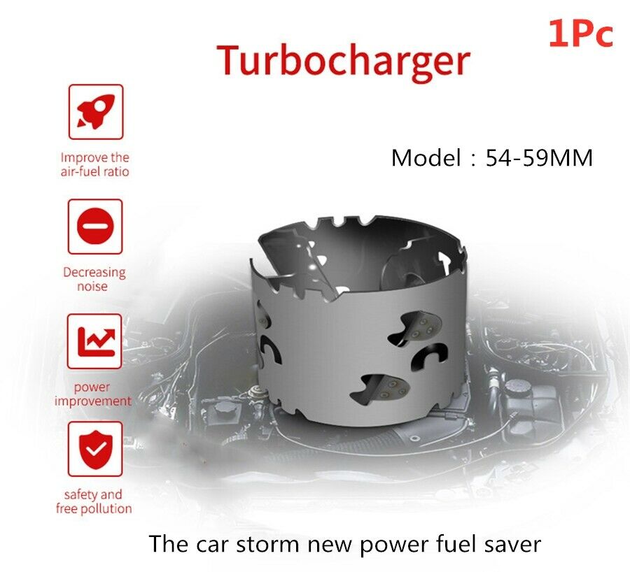 54-59MM OBD2 Turbocharger Fuel Saver Intake Modified Accelerator Motorcycle Car
