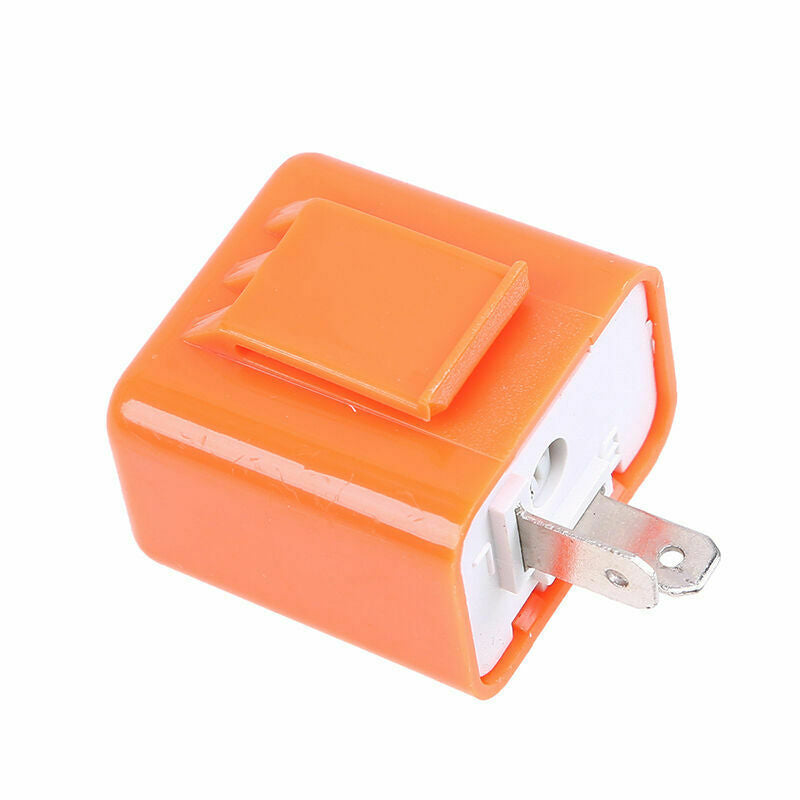 2PC 2-Pin Indicator Light 12V Flasher Relay LED Turn Signal Unit Universal Motor