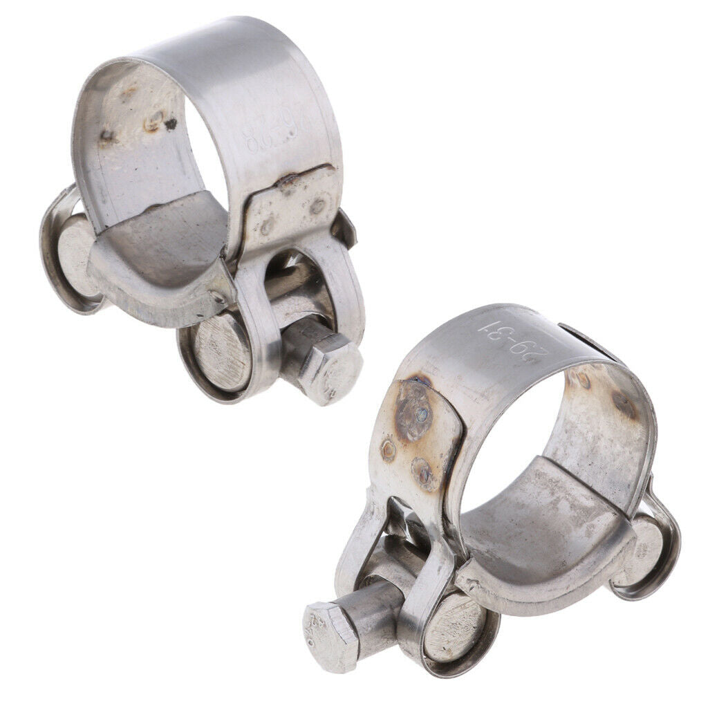 Stainless Steel Exhaust Band Clamp for Exhaust Pipe 29-31mm & 26-28mm