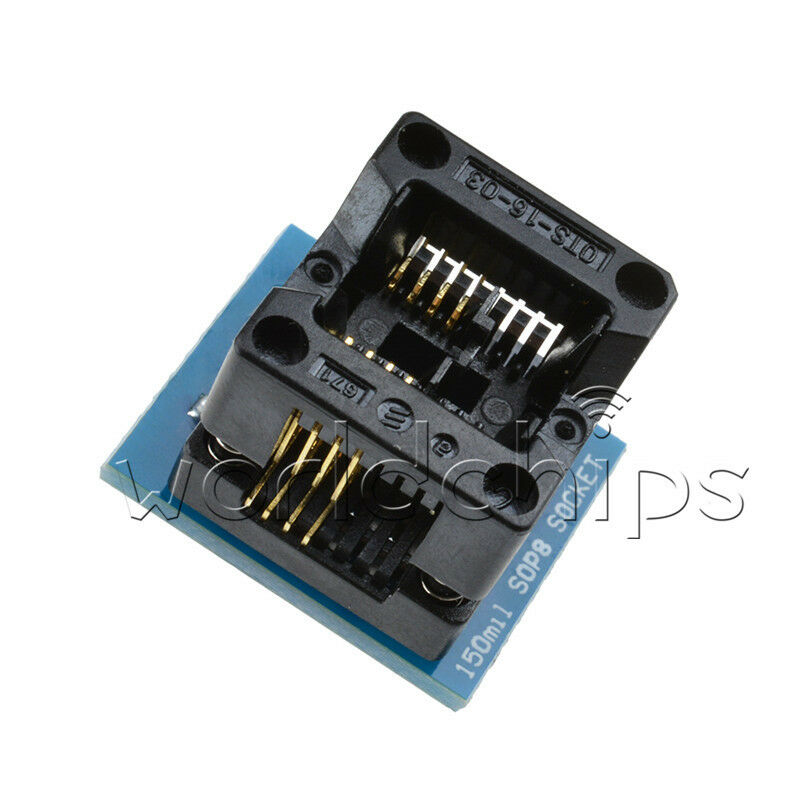 2pcs SO8 SOP8 To DIP8 EZ Programmer Adapter Socket Converter Module 150 Mile
