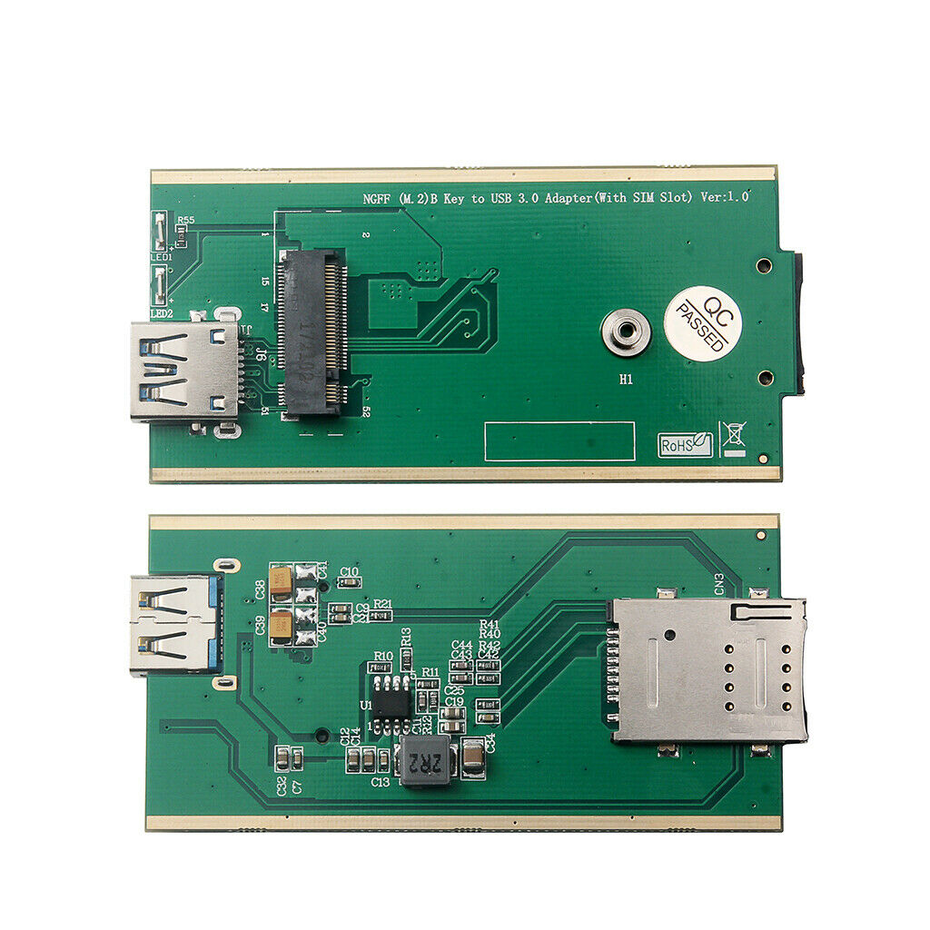 Wireless WWAN to USB 3.0 Riser SIM Card Slot LTE 3G/4G Module Adapter
