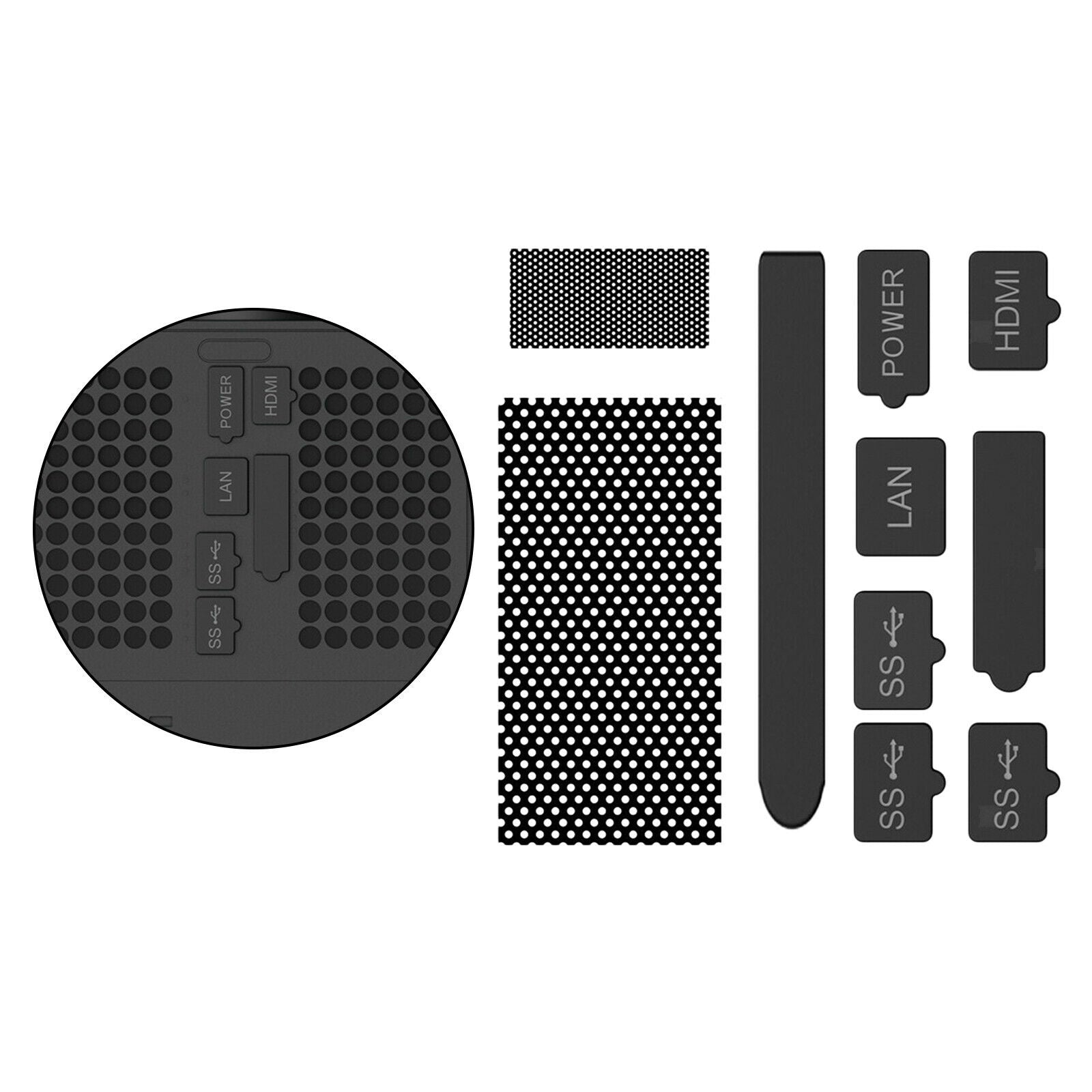 Dust Cover Dustproof Plug USB CD-Driver Interface For Xbox Series X Set