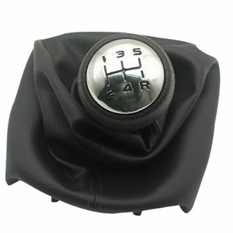 5 Speed Gear Shift Stick Gaitor Gaiter Knob Black For PEUGEOT 307  New