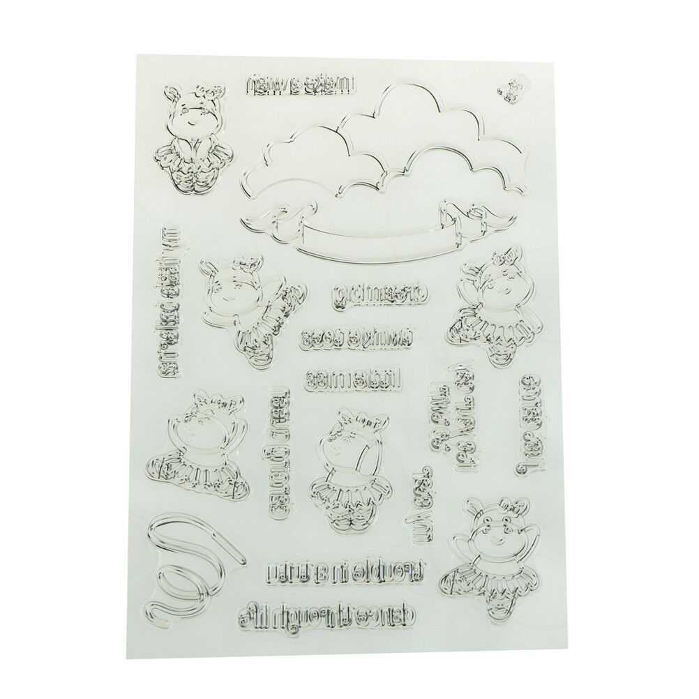 Dancing cow Clear Silicone Stamp/Seal for DIY Scrapbooking/photo Album Dec.l8