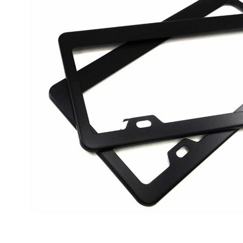 US Ca 2xChrome Stainless Steel Car Truck License Number Plate Frame+Screw CaH Pb