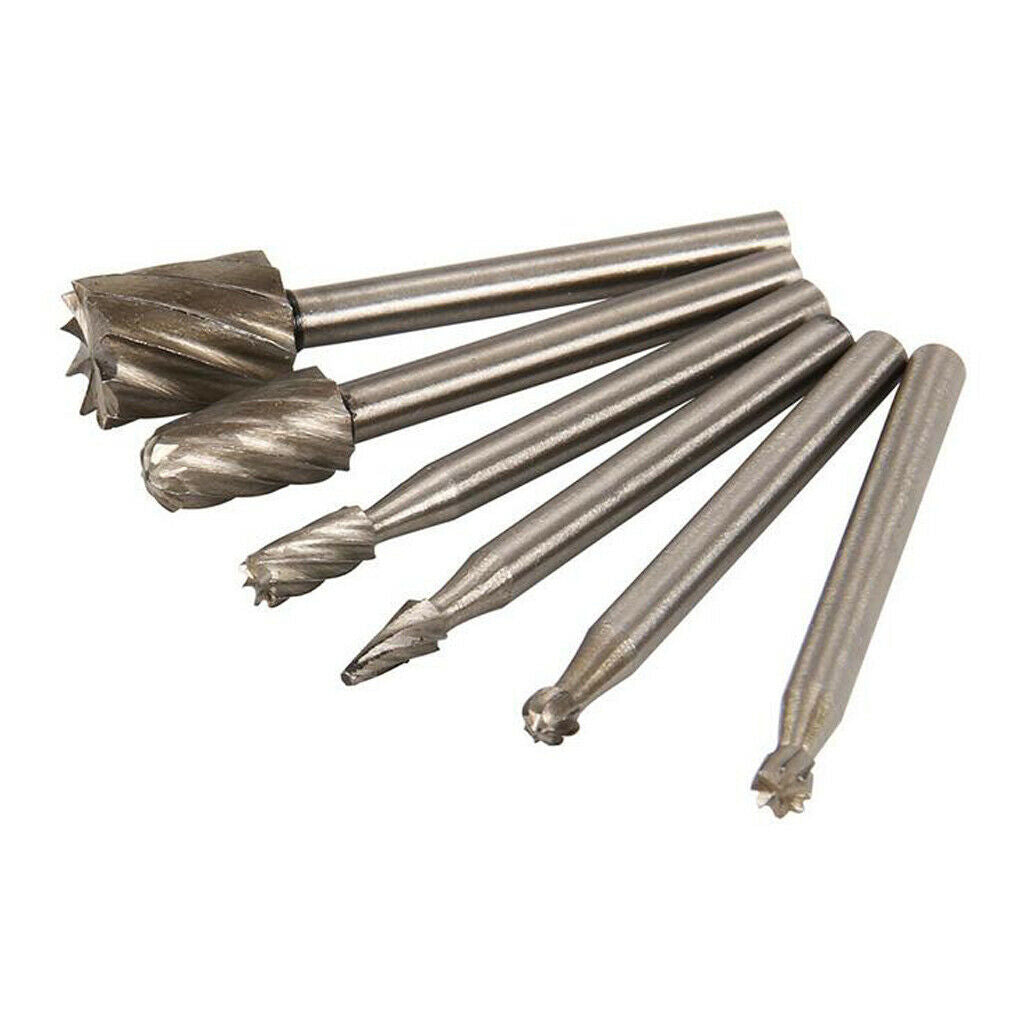 20PCS HSS Head Burrs Rotary Drill Die Grinder Carving Multi Tool Bit Set