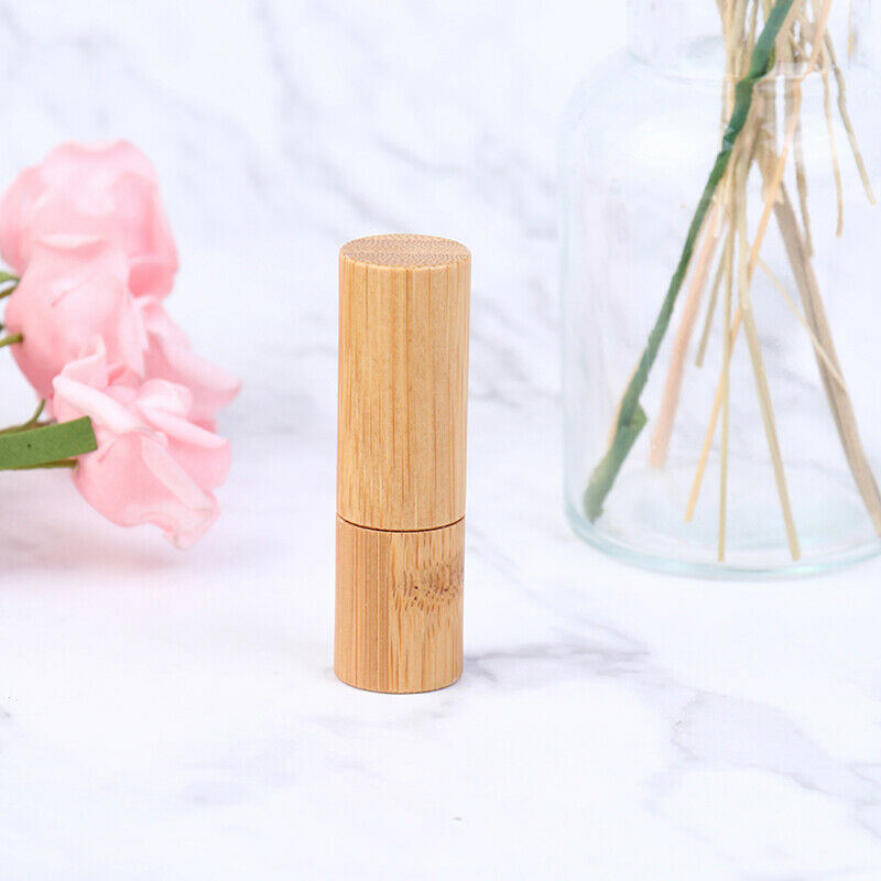 5ML Bamboo Wood Bottle Perfume Empty Oil Bottle Stainless Roll On Ball PerfuBDD