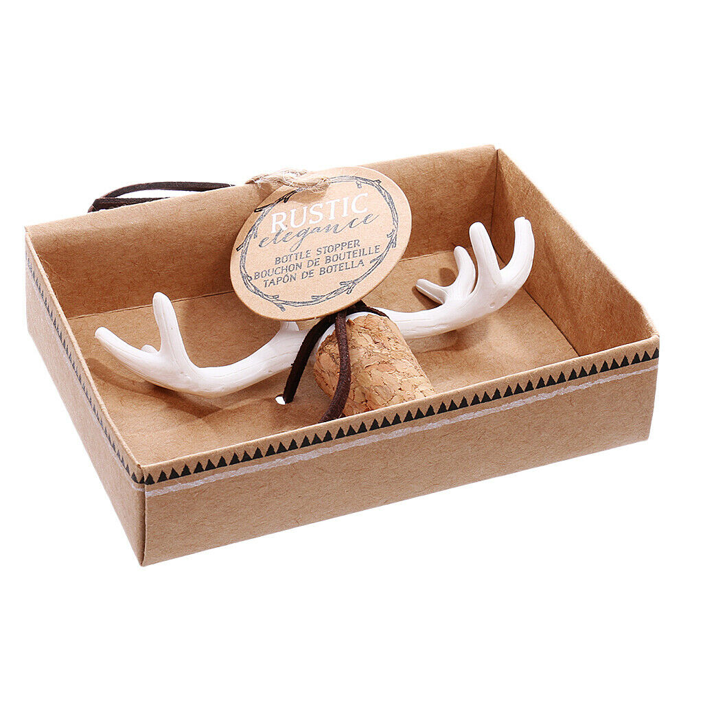 Deer Antler Christmas Red Wine Champagne Bottle Cork Stopper Party Supplies