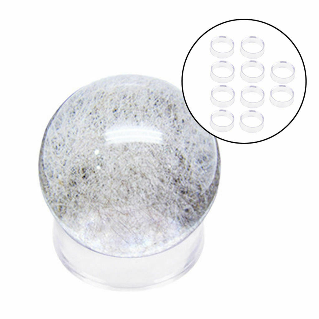 30 PCS Acrylic Clear Display Stand Crystal Ball Quartz Gems Base Pedestal