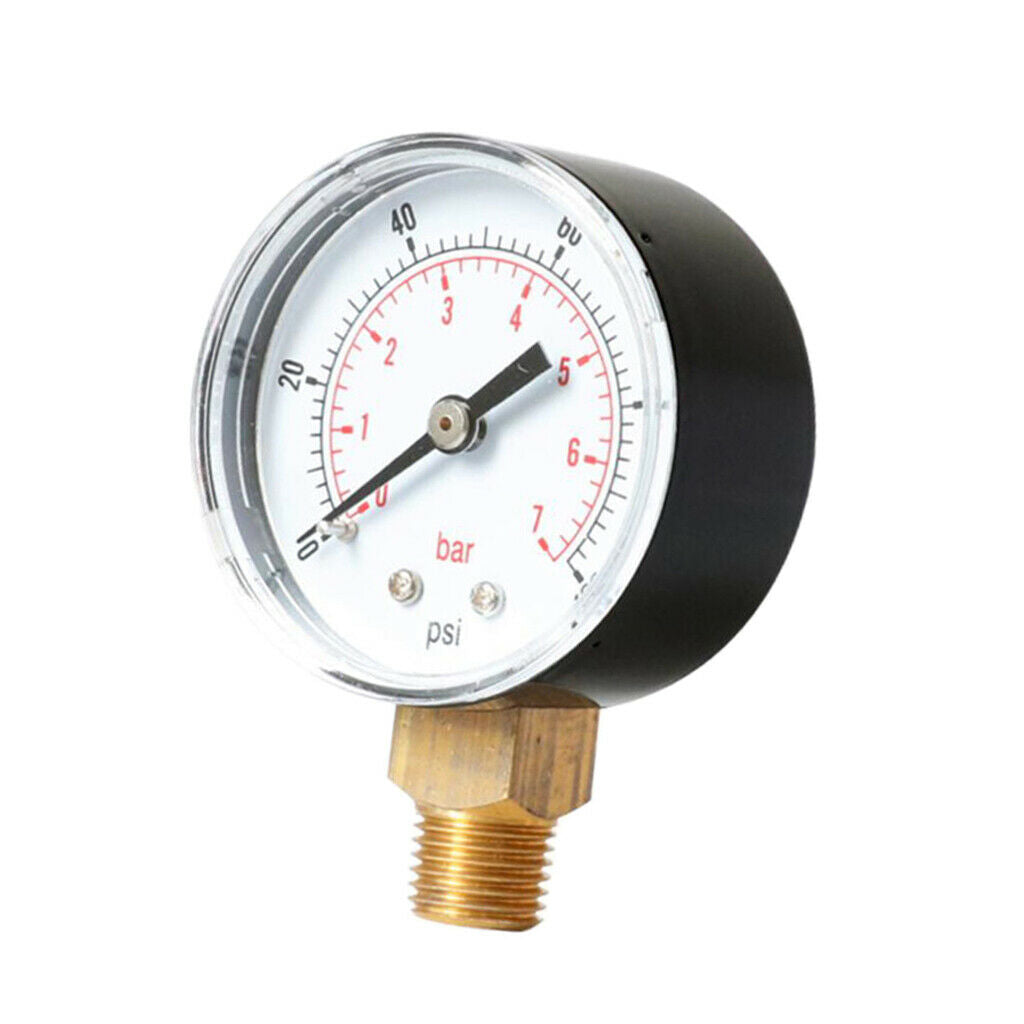 TS-Y508-100psi Y50 Radial Pressure Gauge 0-100psi 0-7bar