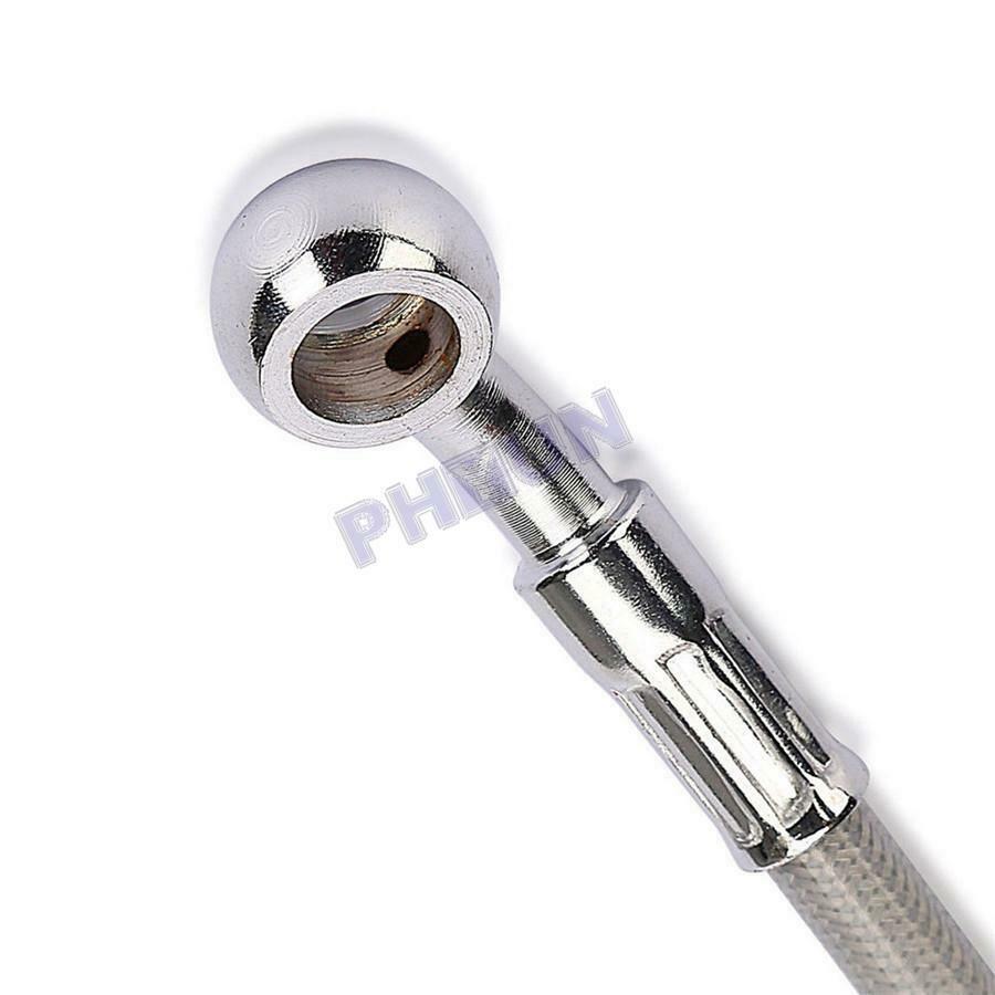 43.3'' ATV Motorcycle Brake Oil Hose Line Pipe Hydraulic Stainless Steel Braided