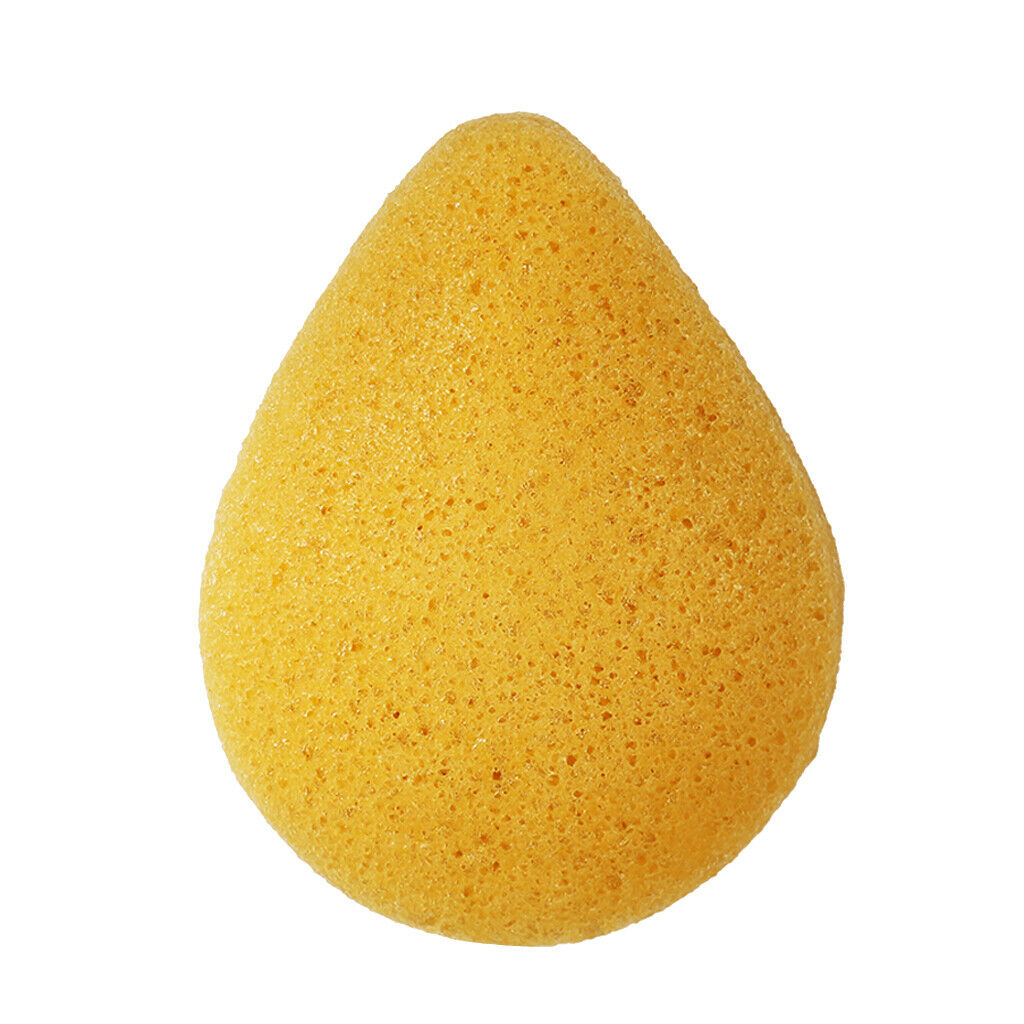 Konjac Face Cleaning Sponge Makeup Remover Pads Exfoliator Deep Clean Yellow