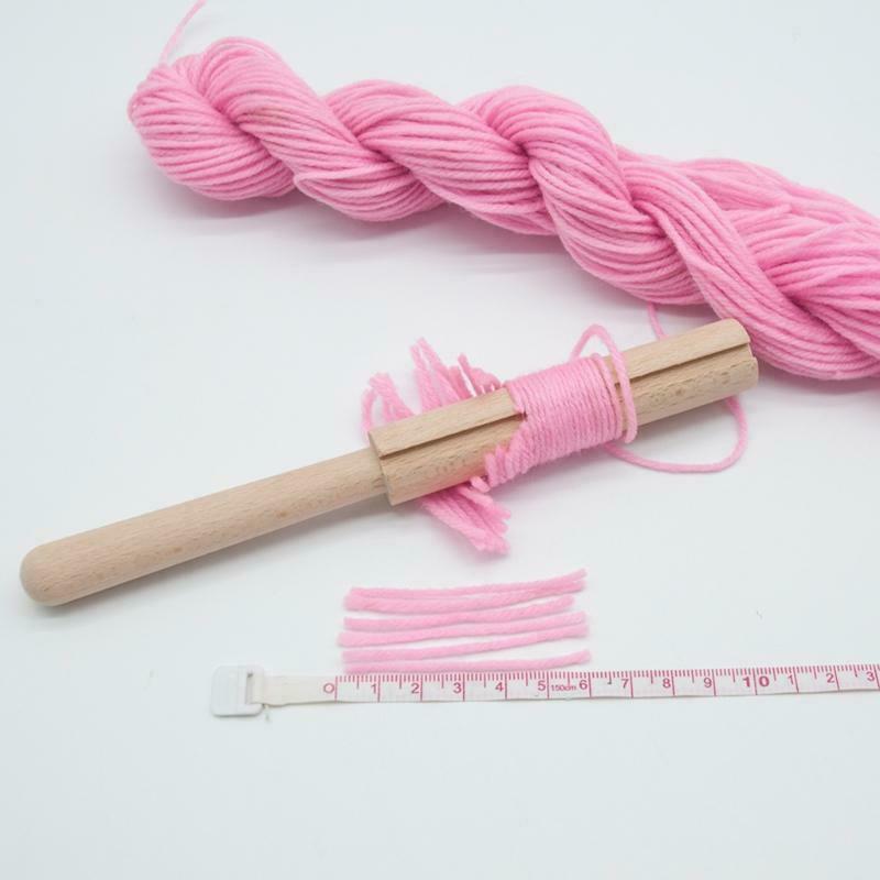 Wooden Latch Hook Crochet Yarn Cutter Tool for Tapestry Carpet Rug Making DIY