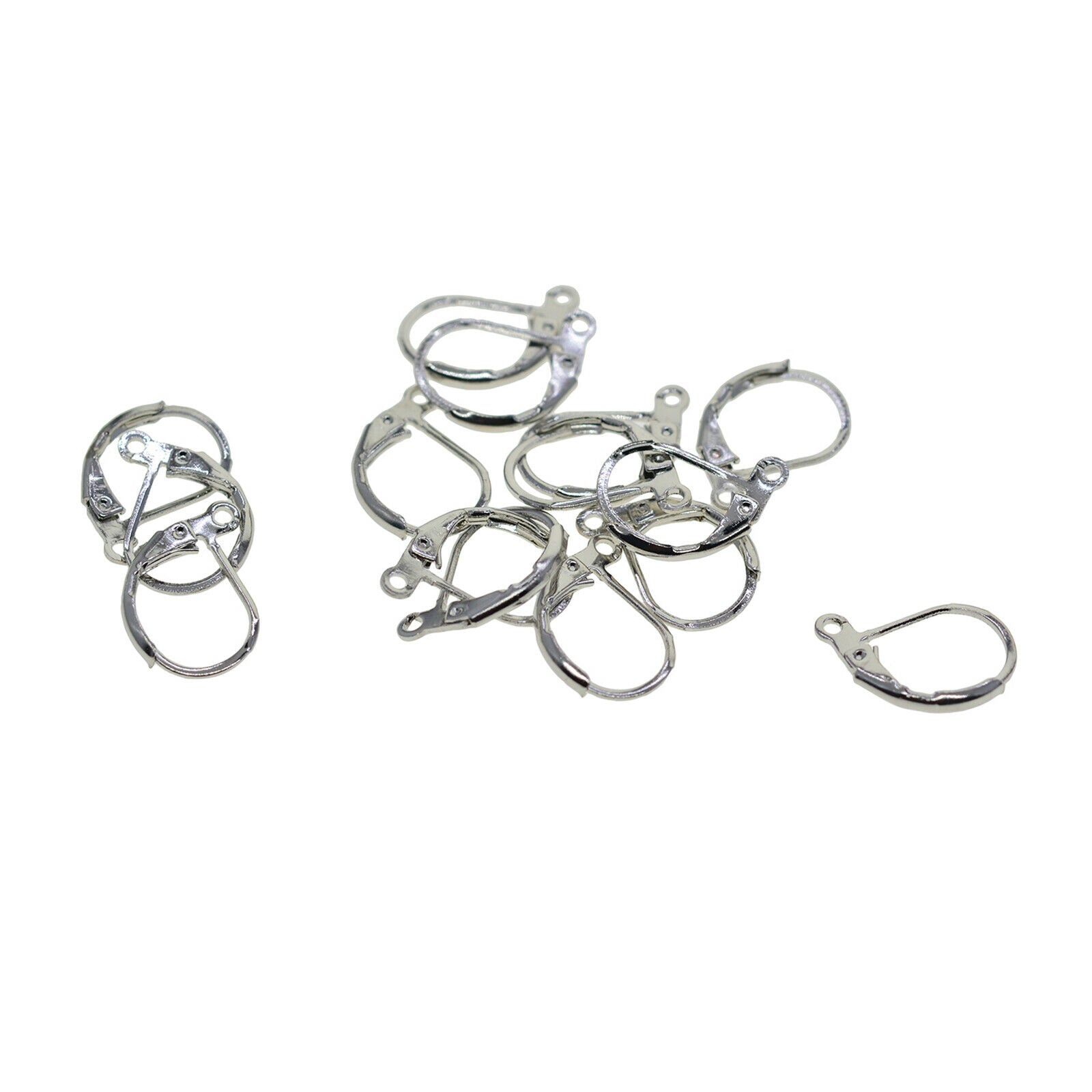 200x Lever Back Earring Hooks Charms French Ear Wire Clip DIY Craft Jewelry