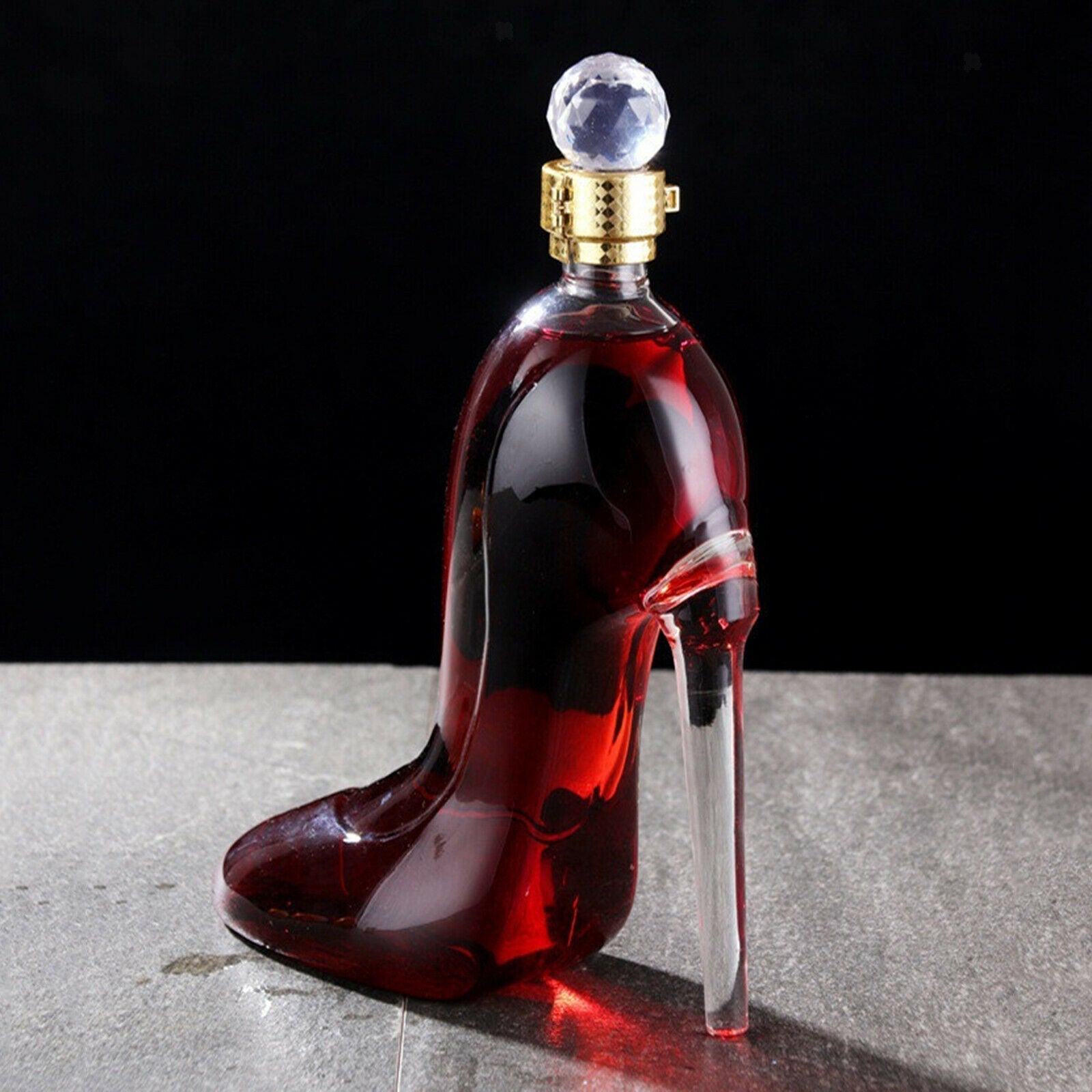 375ml Whisky Decanter Luxurious Glass Cognac Rum Wine Bottle Women Gift