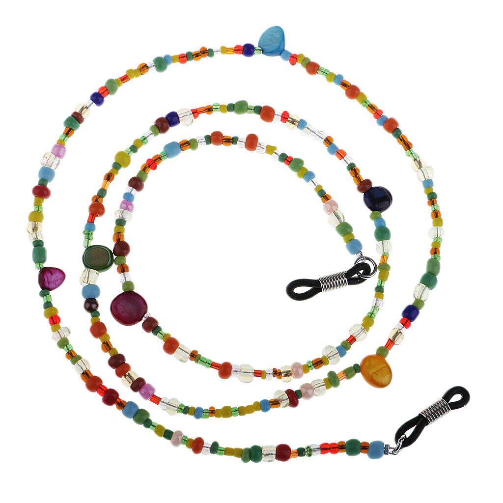 Eyeglass Chain for Women Multicolor Bead Eyeglass Strap Glasses Holders