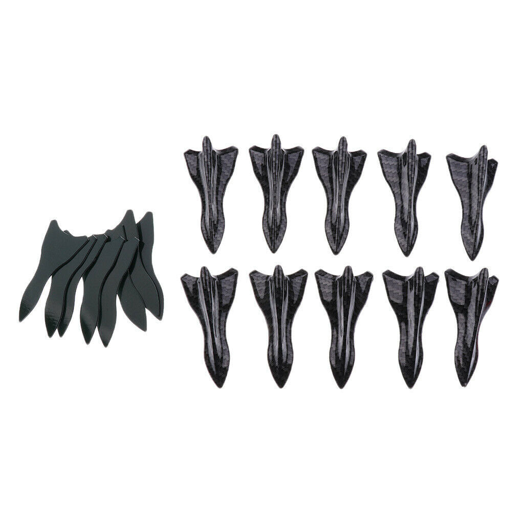20PCS Black Shark  Decorative Carbon Pattern Kit for Spoiler Roof Wing