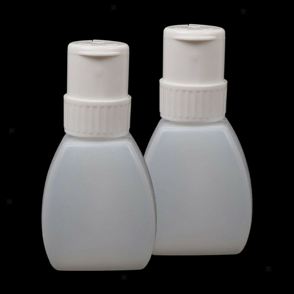 2 Pieces Anti-corrosion Nail Polish Remover Dispenser Acetone Alcohol Bottle