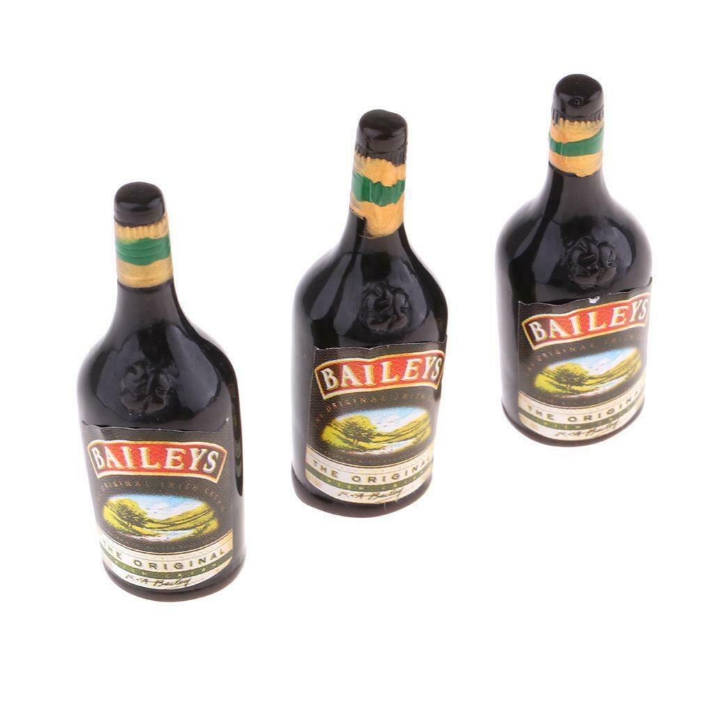 9 Packs 1:12 Colorful Wine Liquor Drink Bottles Pub Kitchen Ornaments Kit