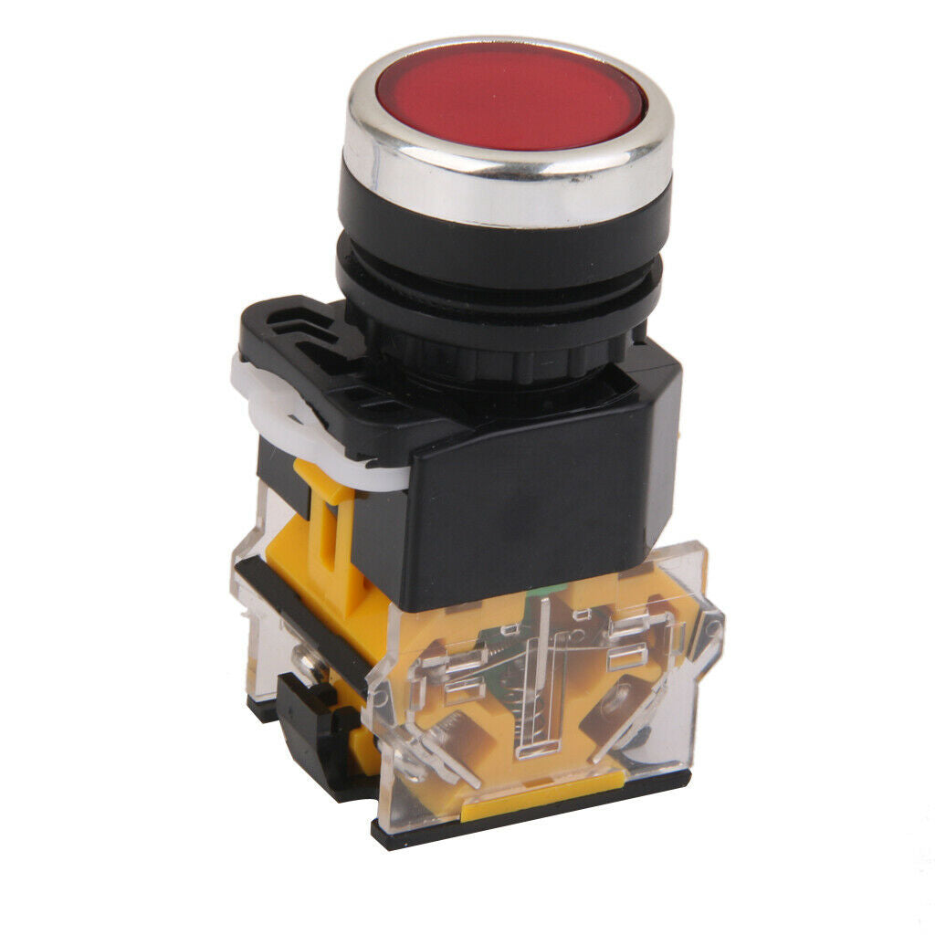 DC / AC 660V 10A Red Sign Push Button Momentary Push Button