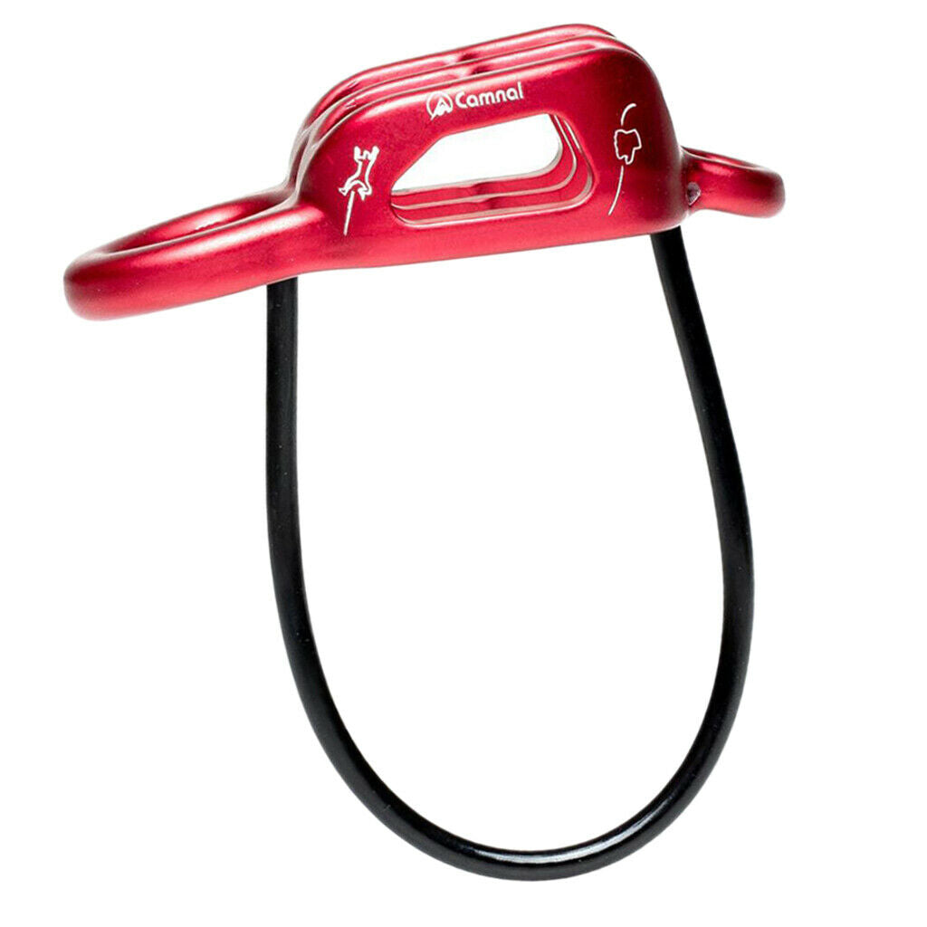 Rock Climbing Rappel Belay ATC Guide Belaying Device for 8-13mm Rope Red