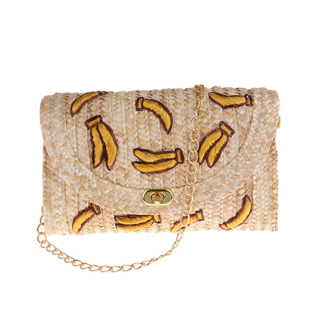Rattan Straw Woman Tote Bags for Beach Sea Shopper Style 2
