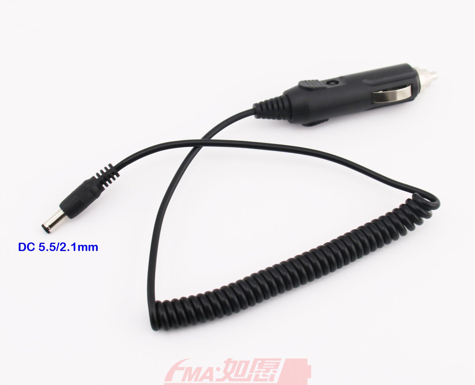 Car charger 12V 1A to DC5.5/2.1mm convert cable Length 1.5M