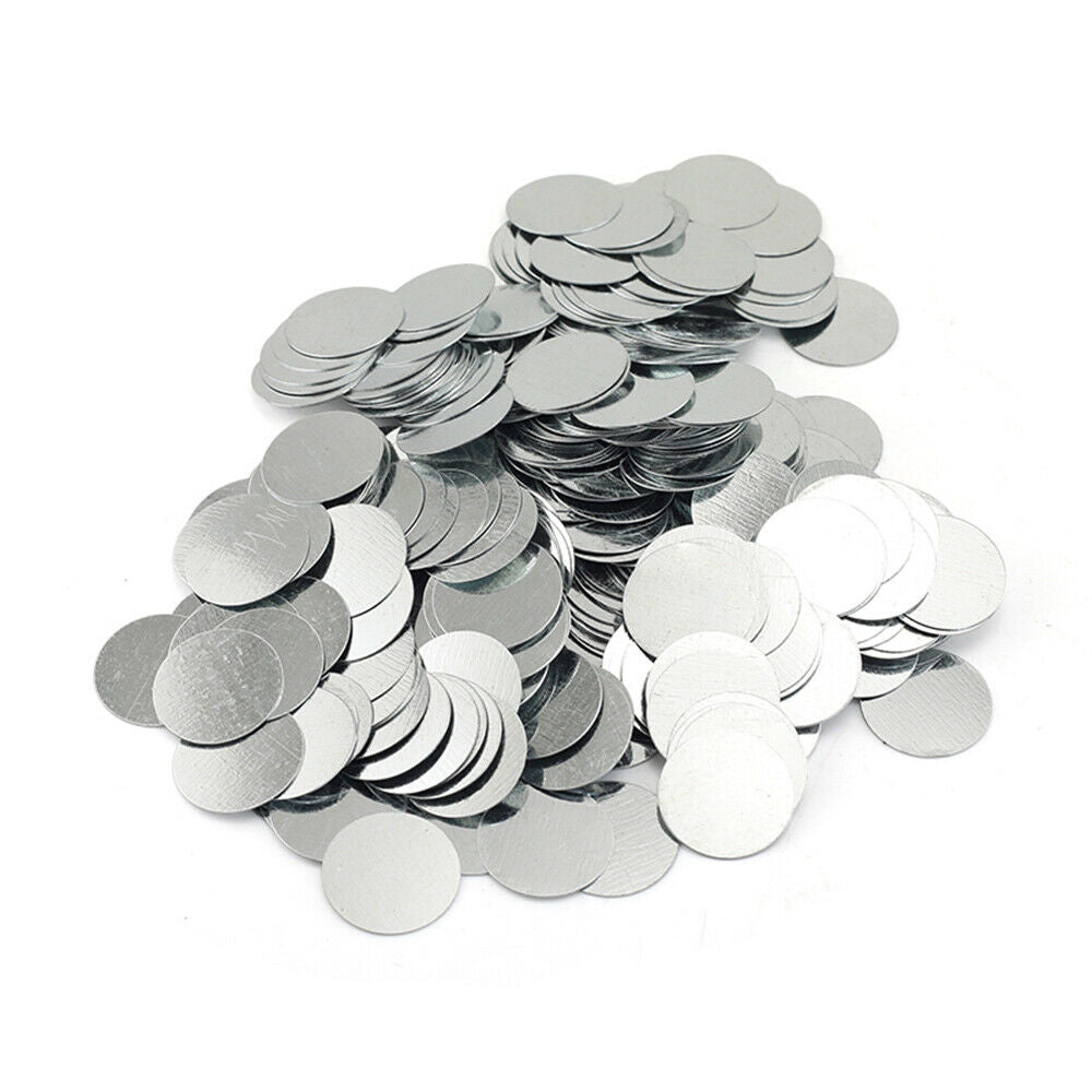 50PCS Round Galvanized Iron Sheet Disc Plate Pane Zinc Plated Metal DIY 25x0.3mm