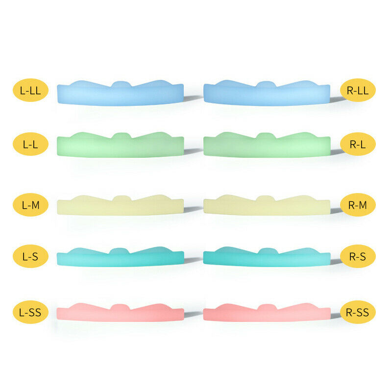 5Pair Eyelash Perming Pad Silicone Eyelashes Curler Reusable Patch Makeup To TL