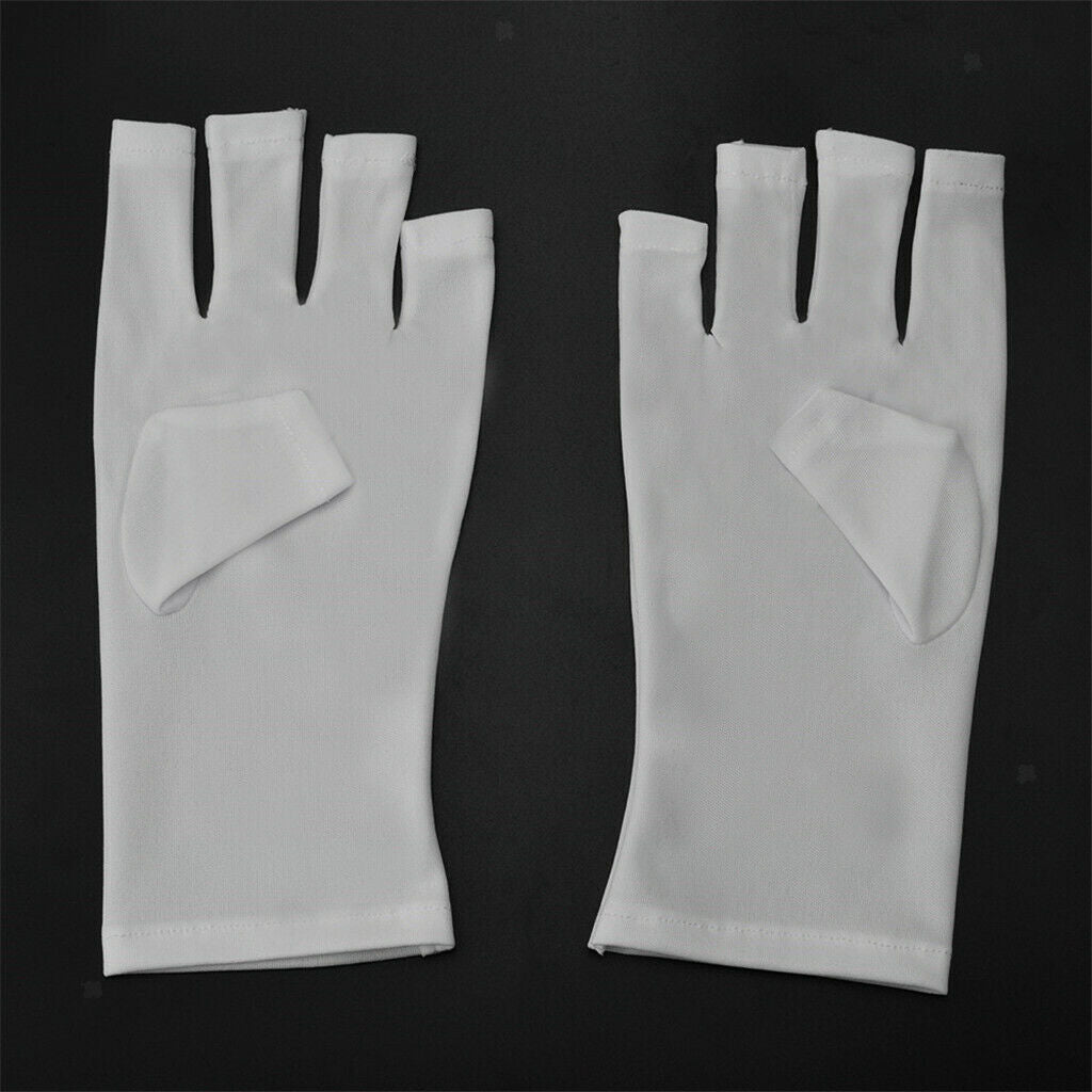 1 Pair Anti UV Hand Protector Shield Protection Short Gloves for Dryer Lamp