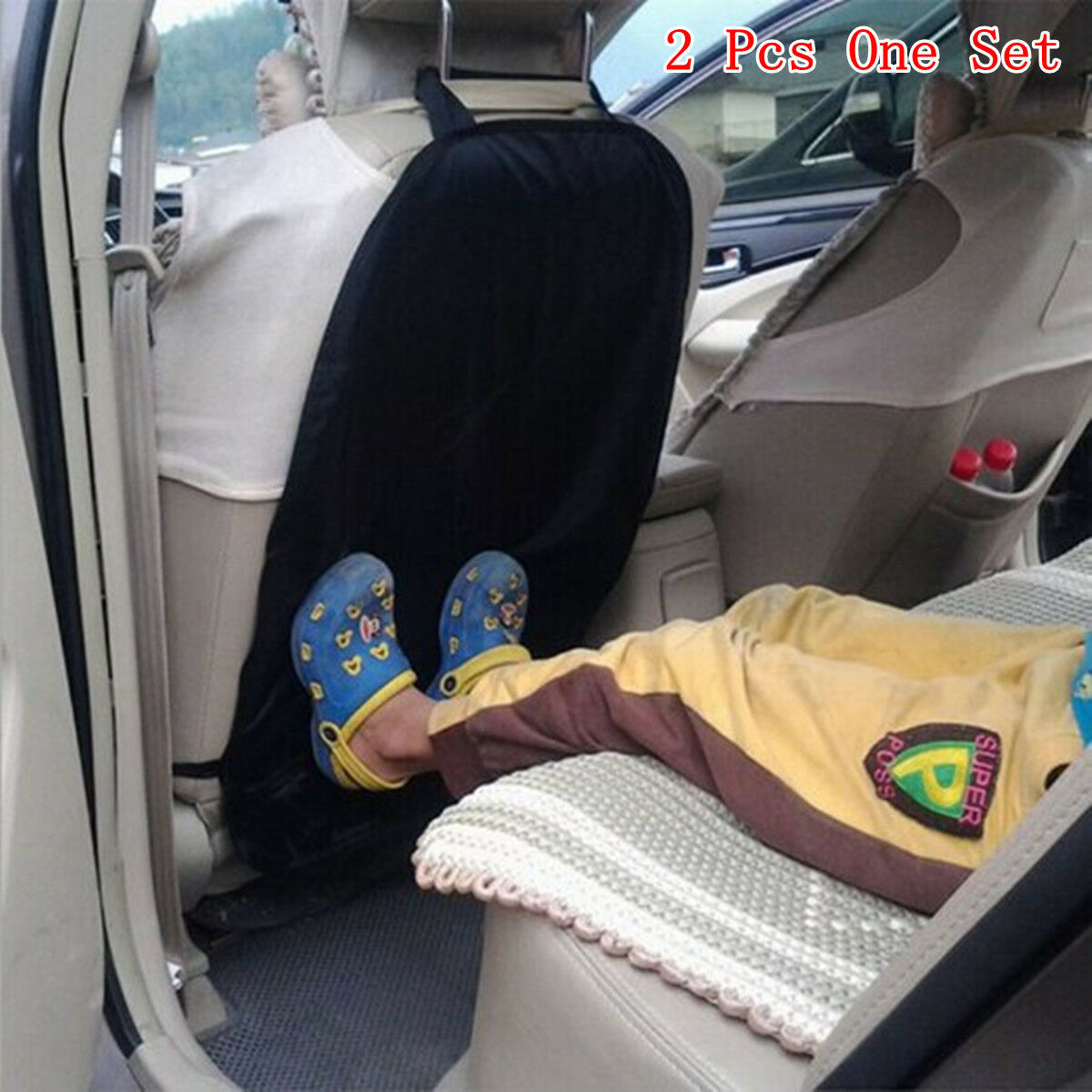 2 Pack Car Seat Back Protector Anti-Scratch Cover Baby Child Kick Anti Dirty Mat