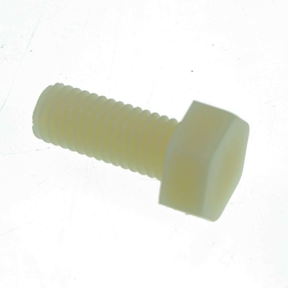 Lot50 Metric Thread M8x40mm Full Nylon Outside Hex Screw Plastic bolts