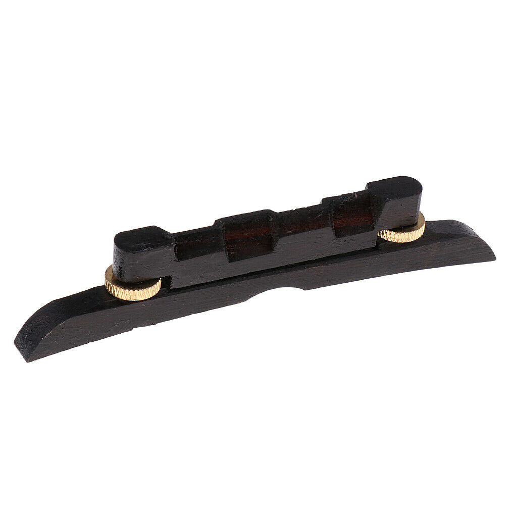 Adjustable Ebony Wood Mandolin Bridge Great Replacement