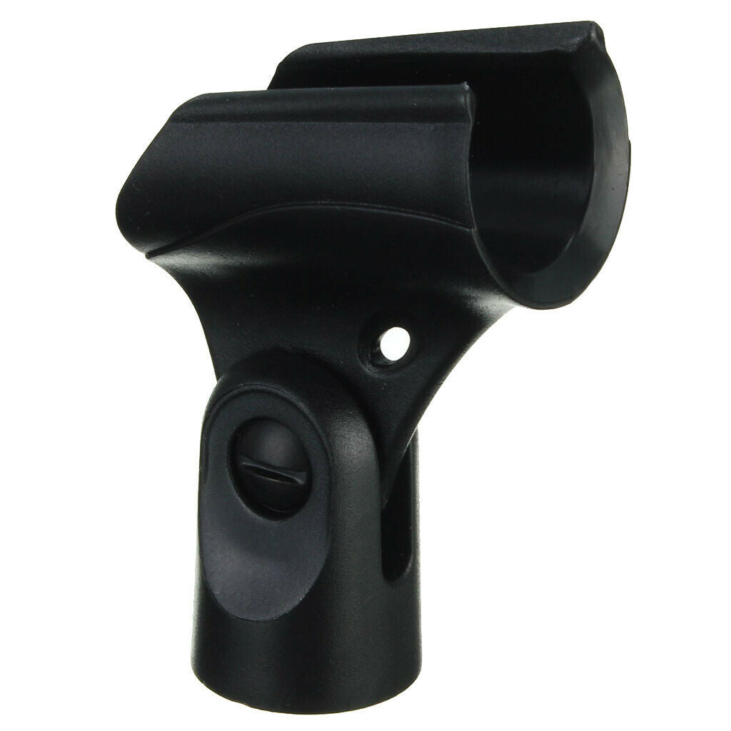 5/8 Inch Black Plastic For All The Microphone Mic Clip Microphone Clamp