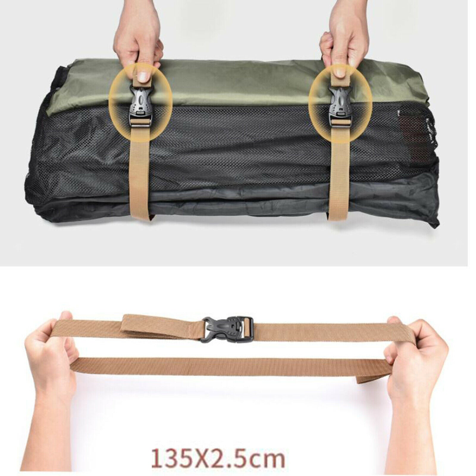 Travel Luggage Strap Suitcase Packing Belt Cargo Truck Kayak Lashing Strap