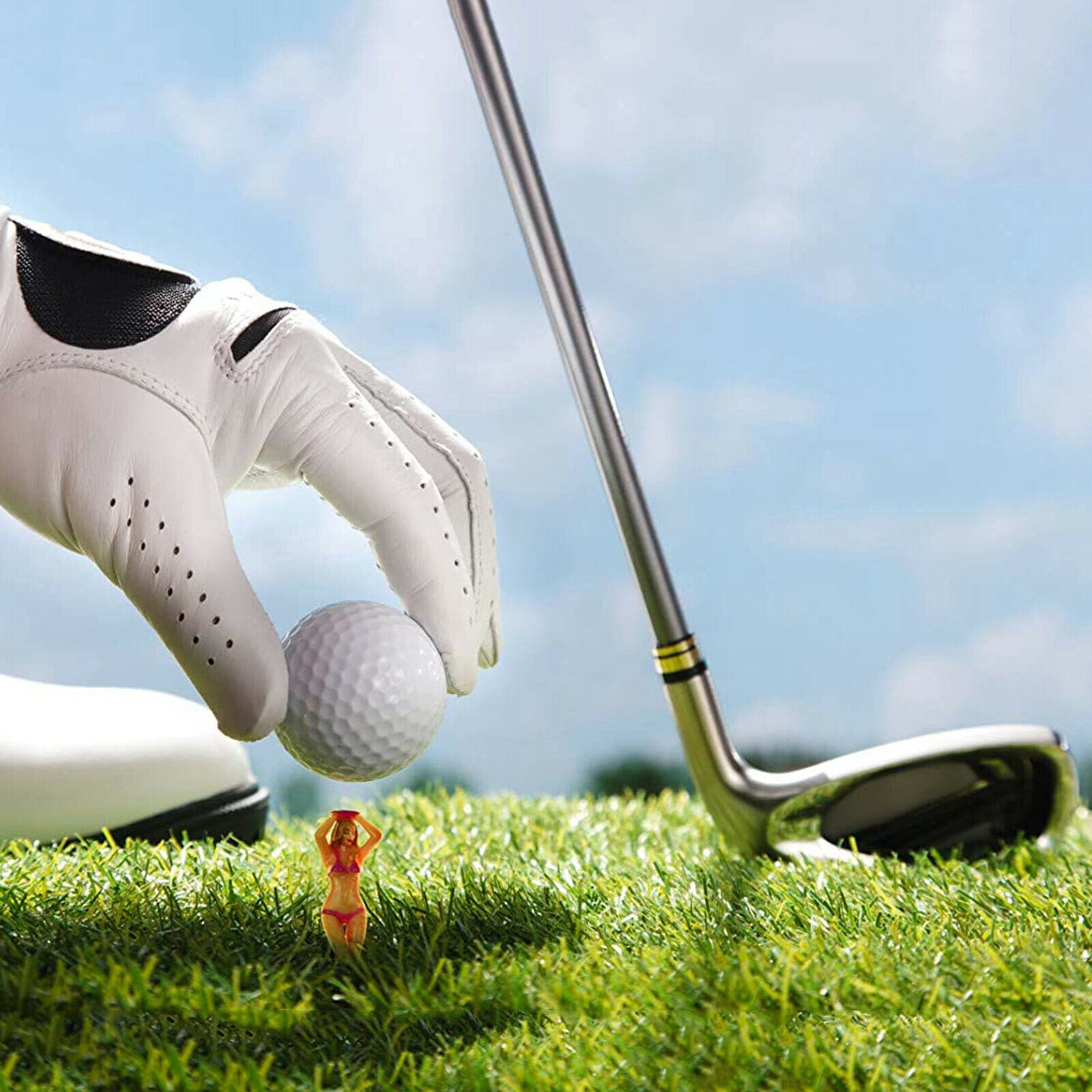 6x Plastic Golf Club Tees, Women Body Golf Step Down Tees Golf Accessory