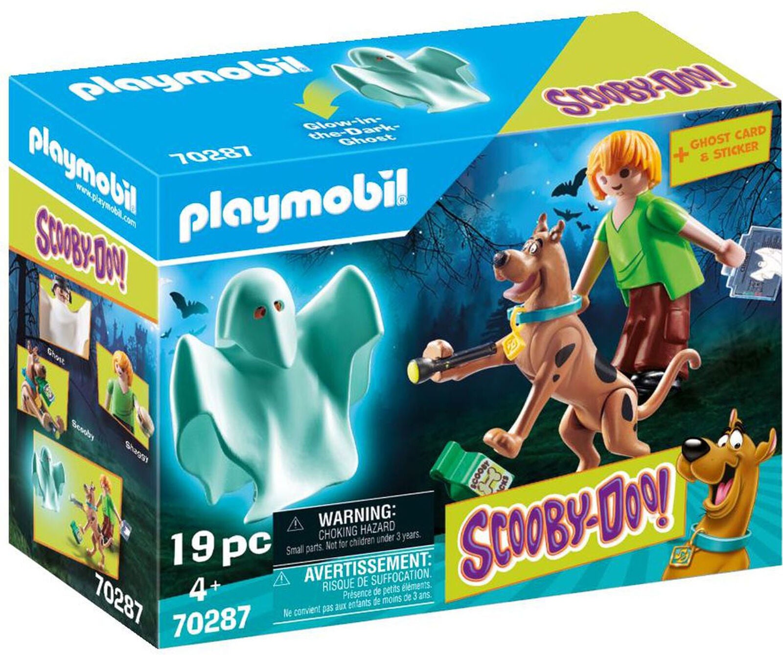 70287 Playmobil SCOOBY-DOO! Scooby and Shaggy with Ghost Suitable for ages 5 yea