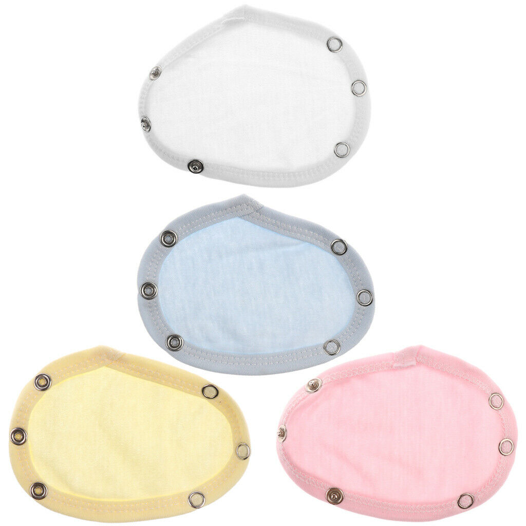 4 Packs Multicolor Baby Romper Crotch Extenter Child Bodysuit Extender