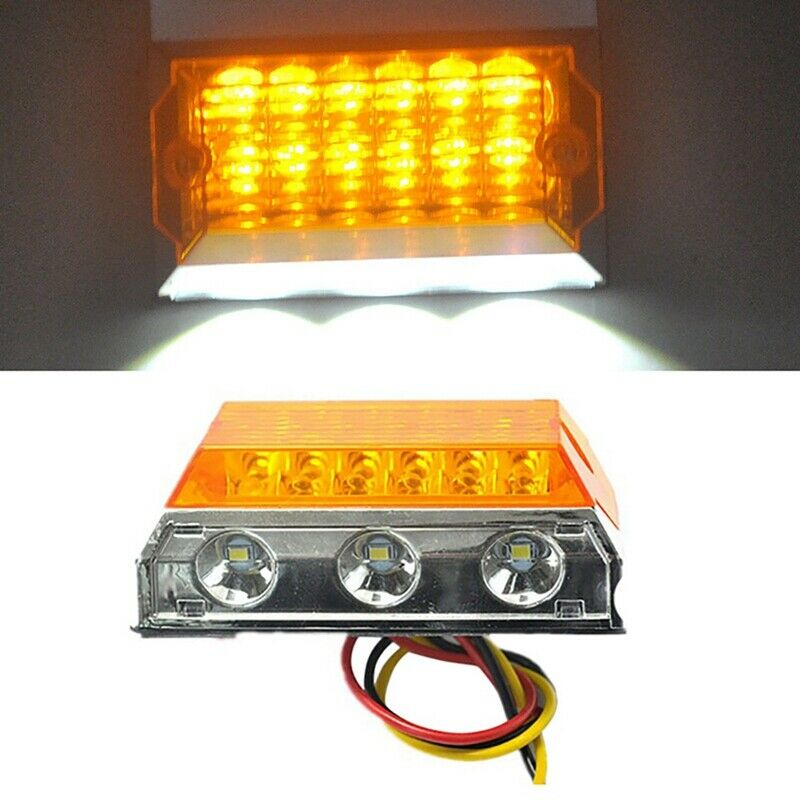 2Pcs 24V 15LED Side Light Indicator Light Suitable for Truck Trailer Z6R9