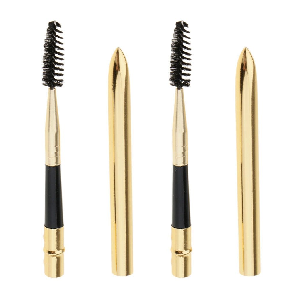 2Pcs Reusable Makeup Mascara Spiral Wand Eyebrow Grooming Brush for Women