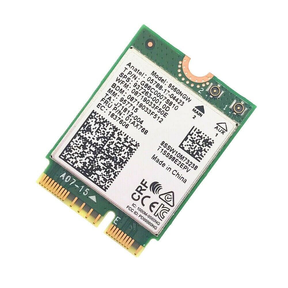 For Intel Dual Band AC 9560 9560NGW 802.11ac 1.73Gbps BT 5.0 NGFF CNVI Card