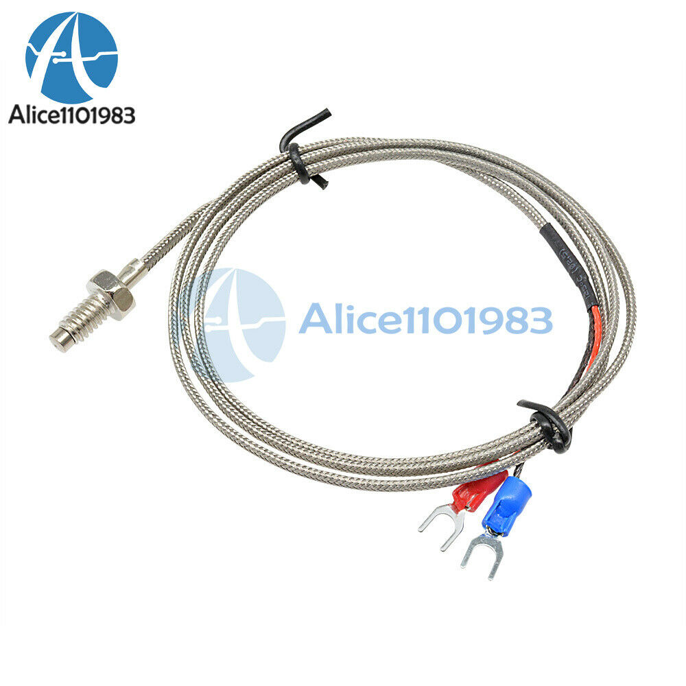 5PCS 1M 3.3ft K Type Thermocouple Temperature Controller 0-800C Sensor Probe