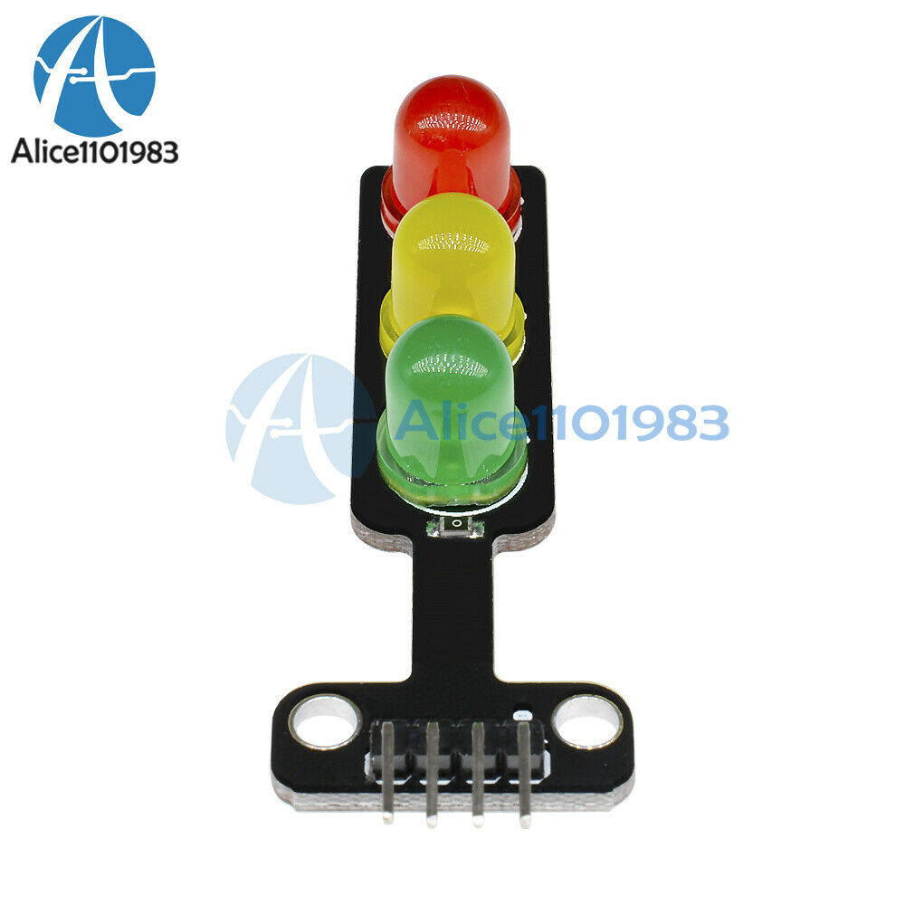 10PCS 5mm 5V LED Traffic Light Digital Signal Output Module Red Green Blue